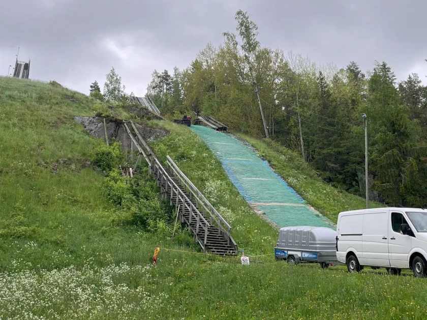 Trappan vid skidcentrum renovering