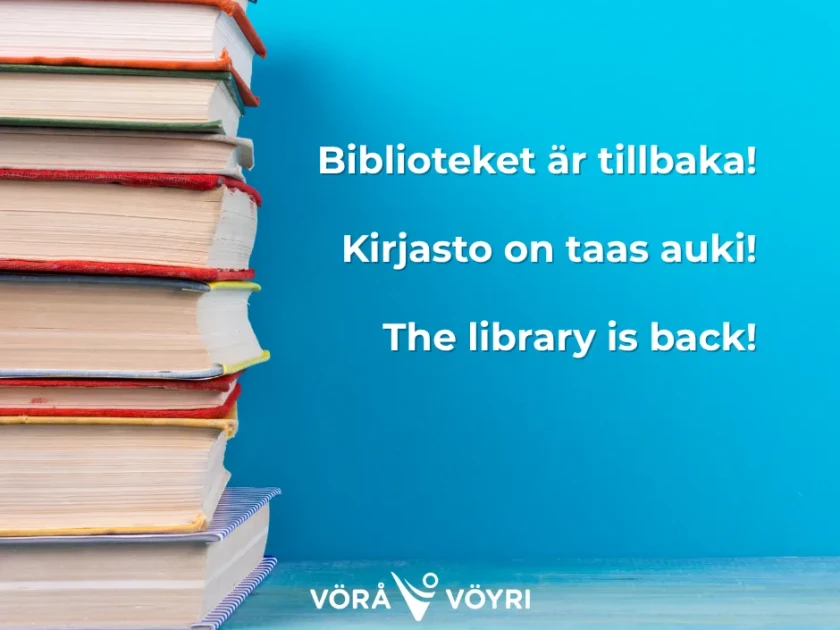Biblioteket oppnar igen webbplats