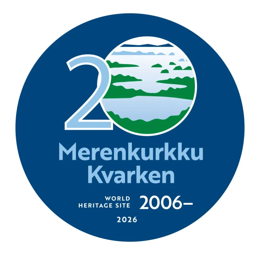 Merenkurkku Kvarken 20 juhla jubileum logo